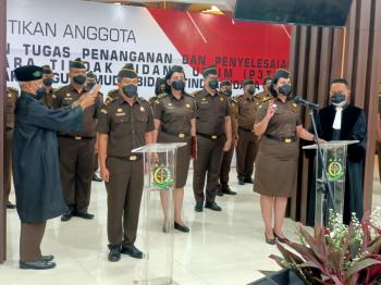 Jaksa Agung RI Lantik 30 SATGASSUS P3TPU